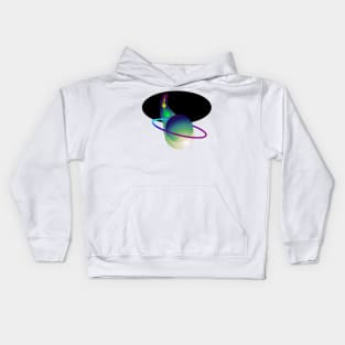 Pop out pocket Wormhole Universe Kids Hoodie